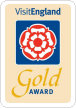Visit England Gold Award for Self Catering Excellence Visit England Gold logo